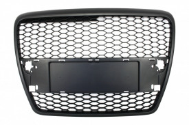 Grila Centrala compatibil cu AUDI A6 C6 2004-2007 RS Design Negru Mat - Img 4