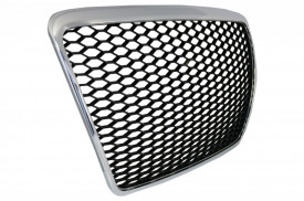 Grila Centrala compatibil cu Audi A6 C6 2004-2011 RS Design Crom - Img 3