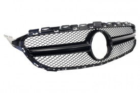 Grila Centrala compatibil cu MERCEDES C-Class W205 S205 C205 A205 2014-2018 Negru - Img 2