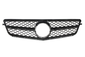 Grila Centrala compatibil cu Mercedes clasa C W204 S204 Limousine Station Wagon 2007-2014 C63 Design Negru - Img 9