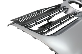 Grila Centrala compatibil cu VW Golf 5 V (2003-2008) R32 Design Brushed Aluminium - Img 8