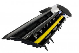 Grila Centrala compatibil cu VW Golf 7 VII 2012-2017 R400 Design Galben - Img 4