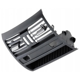 Grila Centrala Ventilatie Spate compatibil cu BMW Seria 5 F10 F11 2010- Negru, pentru vehicule cu incalzire in bancheta scaune - Img 2