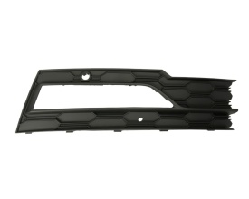 Grila laterala protectie Bara Fata partea Dreapta cu gaura pentru proiector compatibila cu Skoda Octavia 4 2019->, culoare negru mat