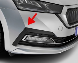Grila Ornament bara fata partea Dreapta compatibil Skoda Octavia IV 4 - Img 5