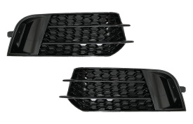 Grile Laterale compatibil cu Audi A1 2010-2015 RS1 Design Negru Lucios
