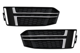 Grile Laterale compatibil cu Audi A4 B9 Sedan Avant 2016-2018 S-Line Silver Edition