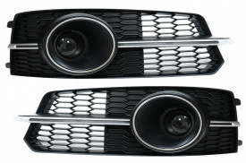 Grile Laterale compatibil cu Audi A6 C7 4G S Line Facelift 2015-2018 Crom - Img 2