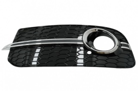 Grile Laterale compatibil cu Audi Q5 SUV 8R Facelift 2012-2016 RS Design Negru Lucios Crom - Img 2