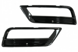 Grile Laterale VW Golf VII 7 2013-2017 R-Line Bara Fata Design Negru Lucios - Img 3