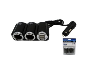 Incarcator auto splitter bricheta cu 2 Iesiri + 2 USB 120W 1502 - Img 2