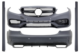 Kit Exterior compatibil cu Mercedes W212 E-Class Facelift 2013-> E63 A-Design Negru Lucios