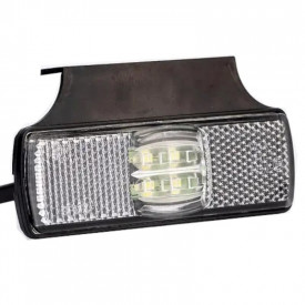 Lampa gabarit 100x32, LED, alba, cu suport lateral, 12-36V, Fristom