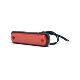 Lampa gabarit, Lumina clarificare, Led neon, Rosu, 12-24V, WAS Polonia 1342 W189N - Img 1