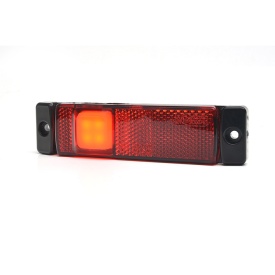 Lampa gabarit, Lumina de clarificare, LED neon, Rosu, 12-24V, WAS Polonia 1236 W45NS - Img 2