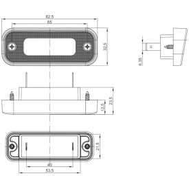 Lampa numar 82.5x32.5, LED, incastrabila, FT-263 Fristom - Img 6