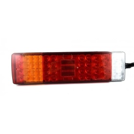 Lampa stop camion cu 50 leduri, 12-24V, FULL LED, 8 functii, cu mufa 7 pini, partea stanga - Img 1