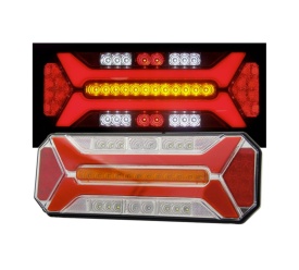 Lampa stop LED spate 5 functii, semnalizare dinamica pentru camion remorca IP66, 12V–24V - Img 3