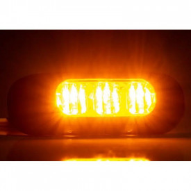 Lampa stroboscop portocalie, 12/24V, 3 LED-uri in grila, FT-210 Fristom - Img 6