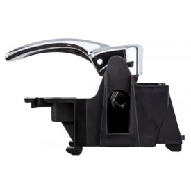Maner interior deschidere usa fata sau spate partea stanga compatibil Nissan Navara D40 2005-2015, Pathfinder 2005-2014, culoare crom - Img 2