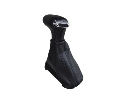 Nuca schimbator auto cu manson imitatie de piele neagra, VW Golf 6, Jetta, Passat B7, CC cutie automata