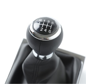 Nuca schimbator auto cu manson imitatie piele neagra compatibil Vw Passat B6 2005-2010, 6 trepte - Img 8