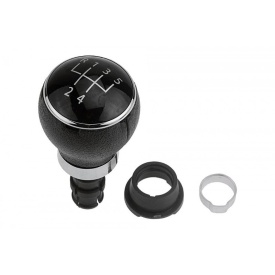 Nuca schimbator de viteze compatibil cu VW Golf 5 V 2003-2008, Golf 5 Plus 2005-2013, Golf 6 VI 2008-2012, Jetta 2005-2010, 5 trepte, culoare negru cu crom