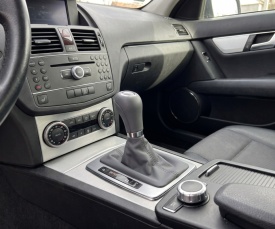 Nuca schimbator de viteze cu rama si manson piele ecologica compatibil Mercedes Clasa C W204 2007-2014, cutie automata, culoare gri - Img 4