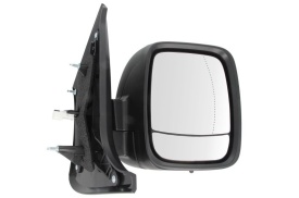 Oglinda retovizoare completa, (electric, asferice, incalzita, crom, cu senzor de temperatura) parte montare DREAPTA compatibil cu RENAULT TRAFIC 2014-> - Img 2
