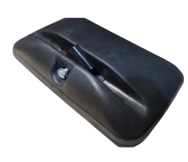 Oglinda retovizoare laterala universala exterioara 30x18 cm, pentru camioane, tractoare, utilaje agricole, prindere metalica cu surub  - Img 3