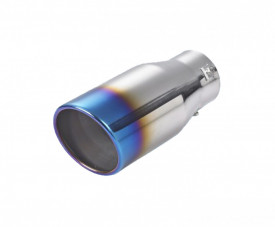 Ornament toba inox, cap ars, lungime 15 cm, diam ext 7.5 cm, diam intrare 6.2 cm