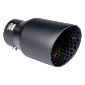 Ornament toba inox negru mat, diametru iesire 89 mm, diametru intrare 42-63 mm, lungime 200 mm - Img 1