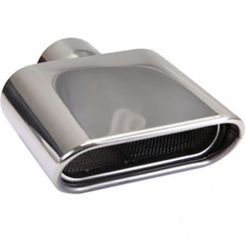 Ornament toba inox oval, lungime 20 cm, latime 158x60 cm, diametru intare 6.3 cm
