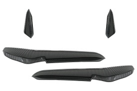Ornamente bara fata flapsuri compatibil cu VW Golf 7.5 R Hatchback 2017-2020 Carbon Look - Img 2