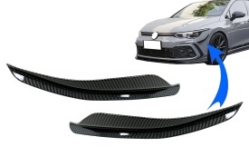 Ornamente bara fata flapsuri compatibil VW Golf 8 Mk8 GTI / R-Line 2020-> Carbon Look - Img 2