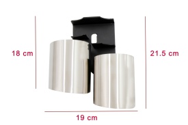 Ornamente Evacuare compatibil cu Audi A4 B8 B9 2009-> S4 Quad Design - Img 8