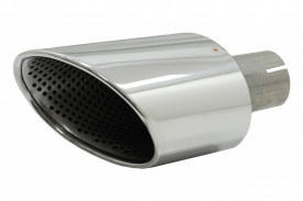 Ornamente Evacuare compatibil cu Audi A4 B9 2016-2019 A5 F5 2017-2019 Crom - Img 3