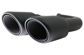 Ornamente Evacuare compatibil cu Porsche Cayenne 92A V6 2010-2014 GTS Design Matte Black - Img 6