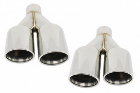 Ornamente Tobe Evacuare compatibil cu BMW 3 Series E46 E90 E92 E93 F30 F31 4 Series F32 F33 F36 5 Series E60 F10 F11 G30 6 Series F06 F12 F13 M3 M5 M-Power Design - Img 1