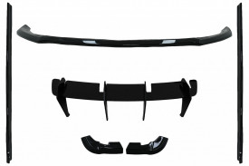 Pachet Aero Complet compatibil cu Mercedes Clasa A W176 Facelift Sport Line 2015-2018 Negru Lucios - Img 2