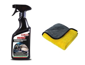 Pachet detailing interior MAFRA Pulimax 500ml si Laveta microfibra 30x40 cm