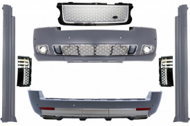 Pachet Exterior Autobiography Design compatibil cu Land Range Rover Vogue L322 2002-2012 Grile Negru Argintiu - Img 2