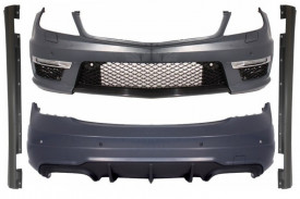 Pachet Exterior compatibil cu Mercedes C-Class W204 2007-2015 Facelift C63 Design