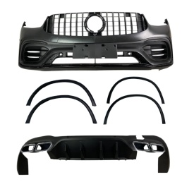 Pachet Exterior compatibil cu Mercedes GLC Coupe Facelift C253 Sport Line 2020-2023 GLC63 Design