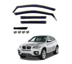 Paravanturi auto compatibile cu BMW X6 E71 E72 2009-2014, fata spate - Img 5