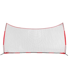 Plasa de protectie VEVOR Barricade Backstop, plasa de bariera pentru sporturi cu minge de 6 x 3 m, echipament portabil de antrenament cu geanta de transport, protectie pentru antrenament de baseball, softball, lacrosse, fotbal, hochei, pentru curte - Img 12