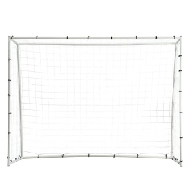 Poarta Fotbal, echipament de antrenament pentru Fotbal din fier dimensiune 2,43 x 1,82 m, cu plasa de rebound fata-verso - Img 9