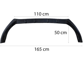 Prelungire bara fata compatibila cu VW Golf 7 2012-2020, negru lucios - Img 3