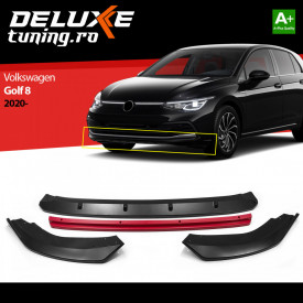 Prelungire bara fata compatibila VW GOLF 8 2020->, 4 piese buza rosie - Img 2