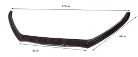 Prelungire bara fata compatibila VW Scirocco 2008-2017, negru lucios - Img 2